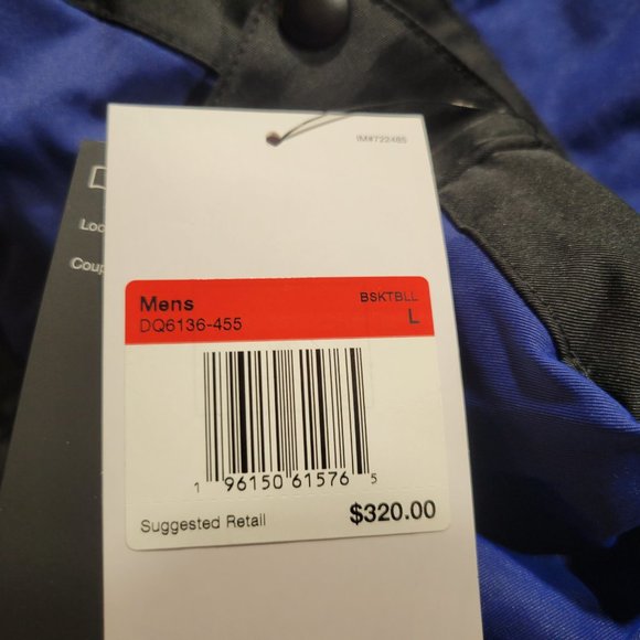 Nike LeBron Premium Utility Jacket Men's Size L Deep Royal Blue [DQ6136-455] - Picture 3 of 8